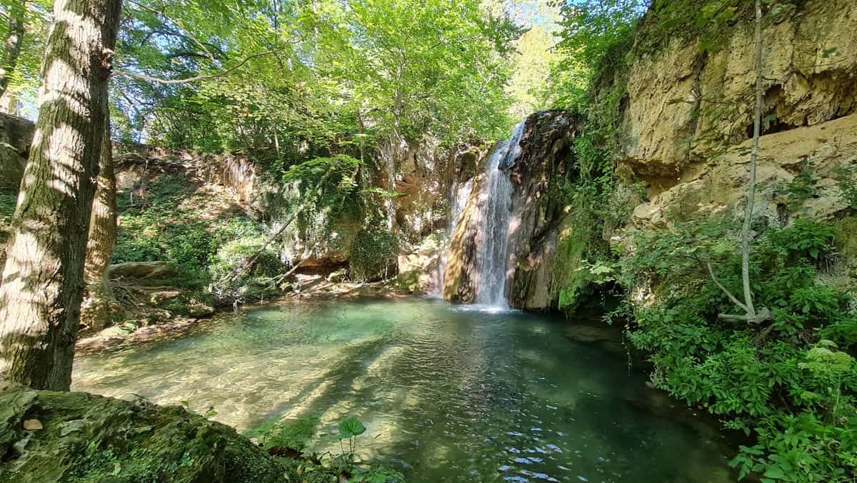Serbia blederija waterfall nature danube