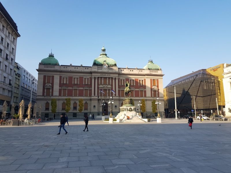 The Republic Square in center of Belgrade
